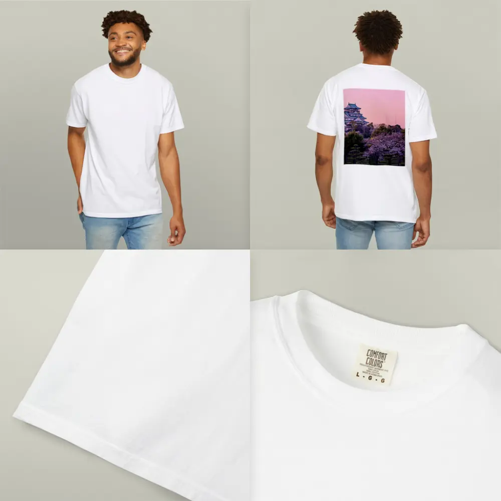 Osaka Castle Cherry Blossoms Pink Sunset – T-Shirts
