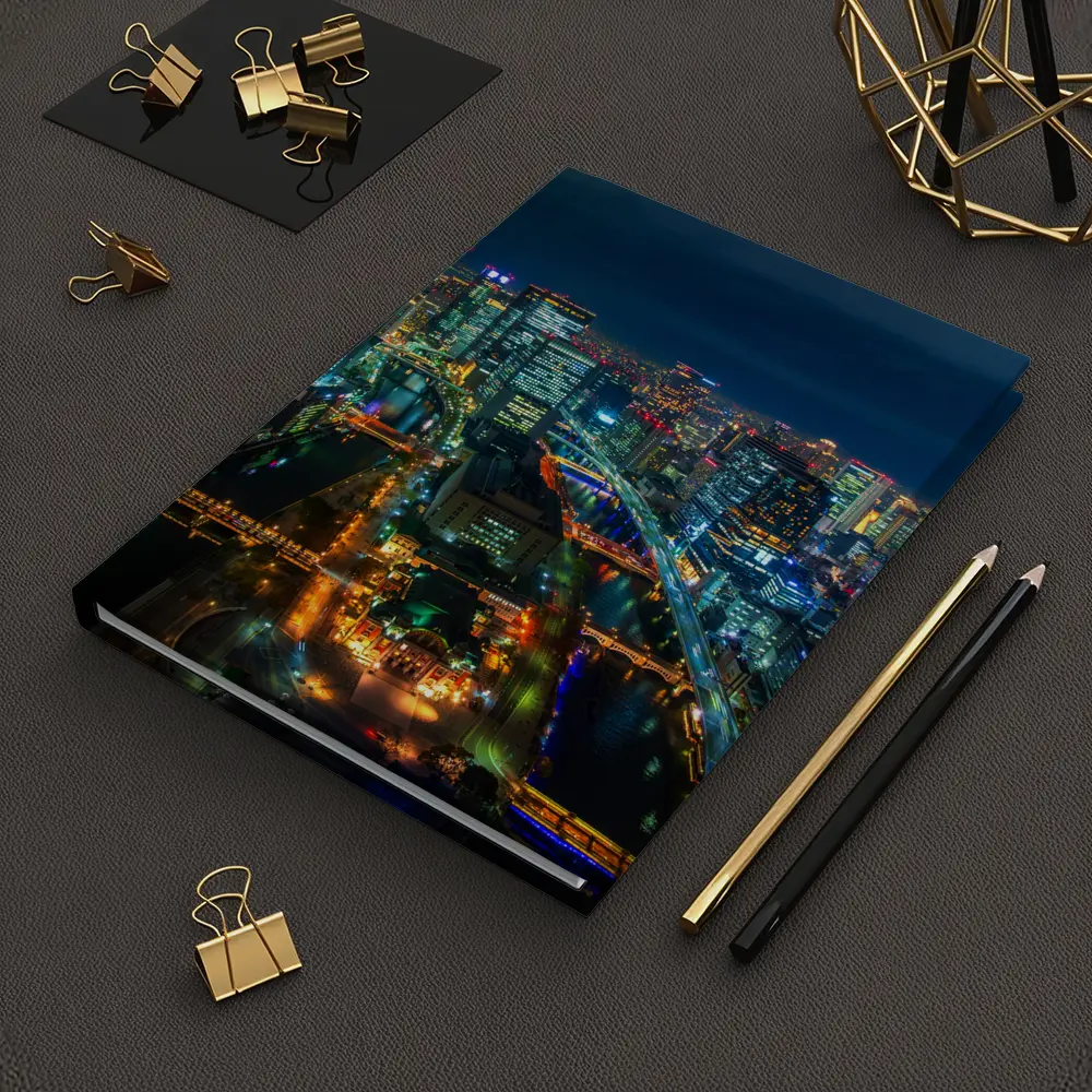 Osaka Japan City Skyline At Night – Notebooks