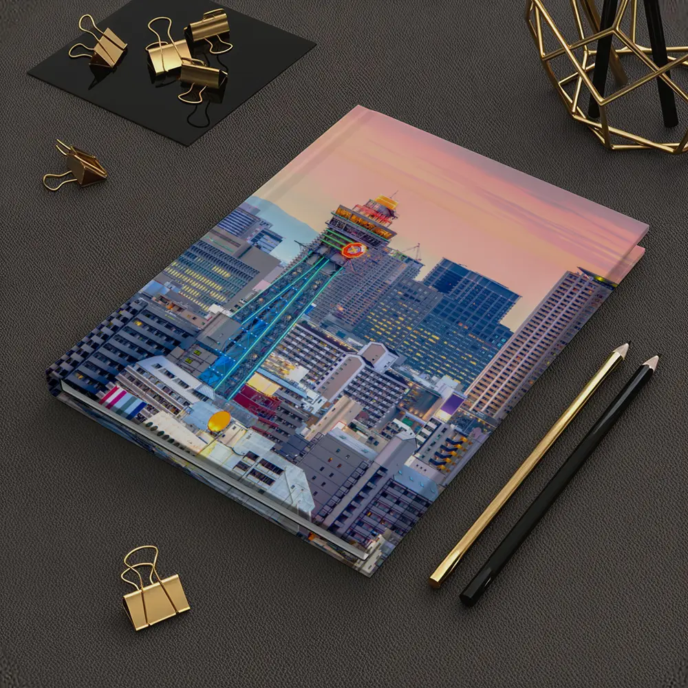 Osaka Japan Skyline at Pink Sunset – Notebooks