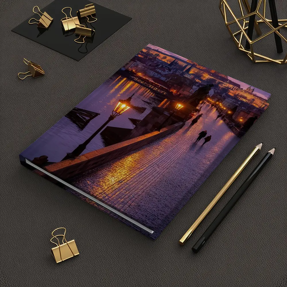 Charles Bridge Prague Castle Night Lights – Notebooks