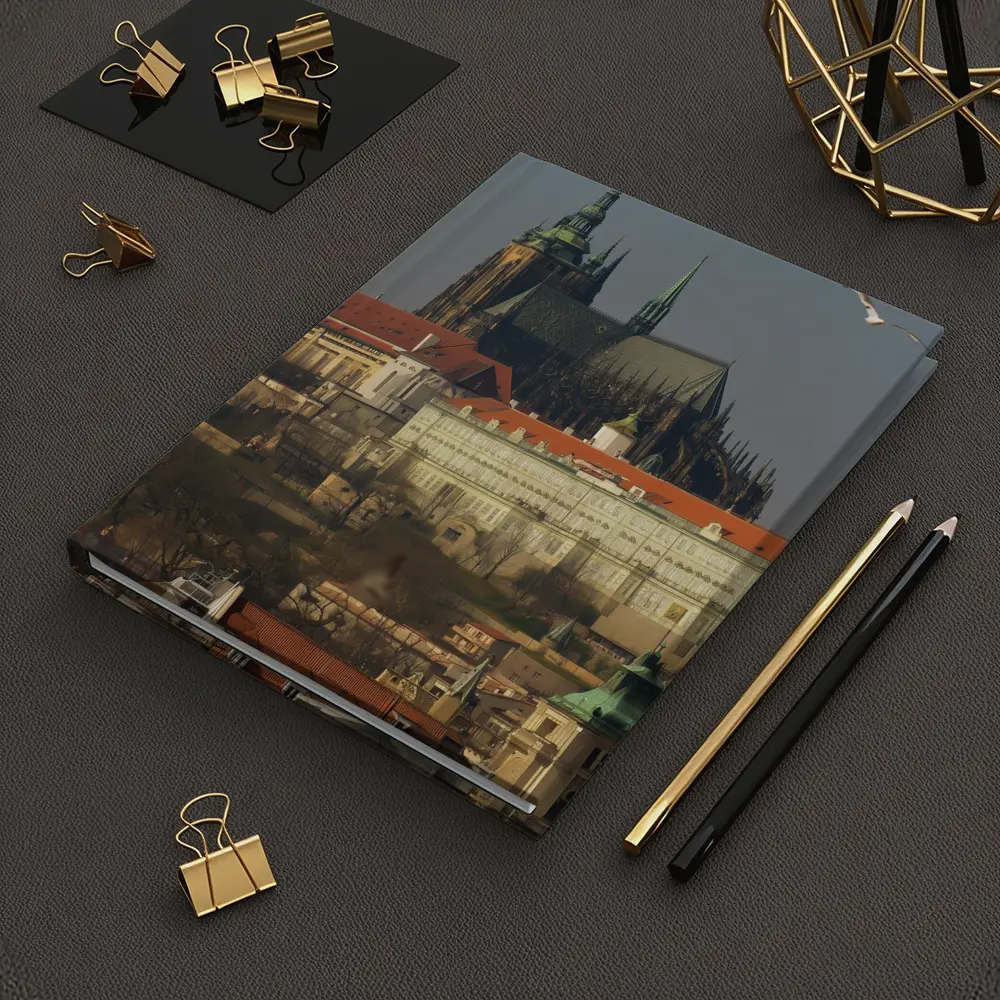 Prague Castle Cathedral Gothic Skyline View – Notebooks