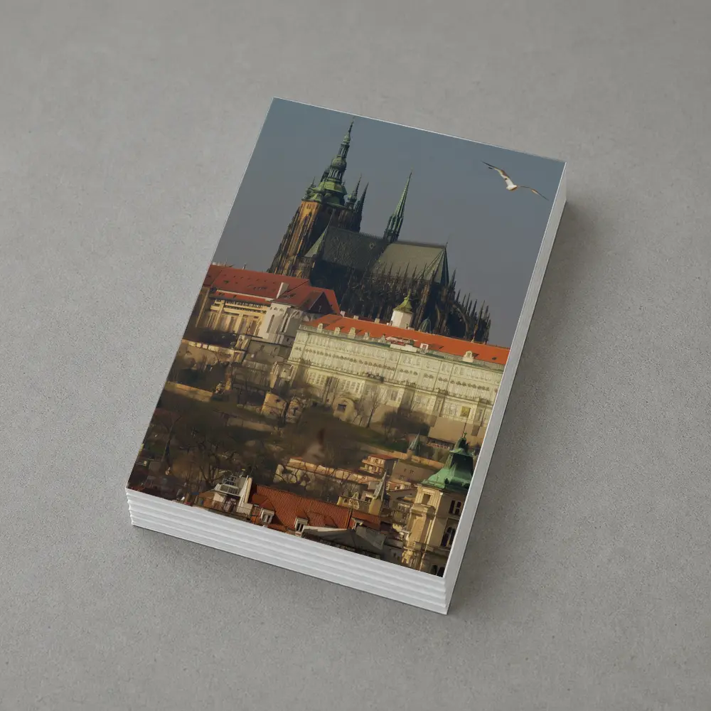 Prague Castle Cathedral Gothic Skyline View – Postcards