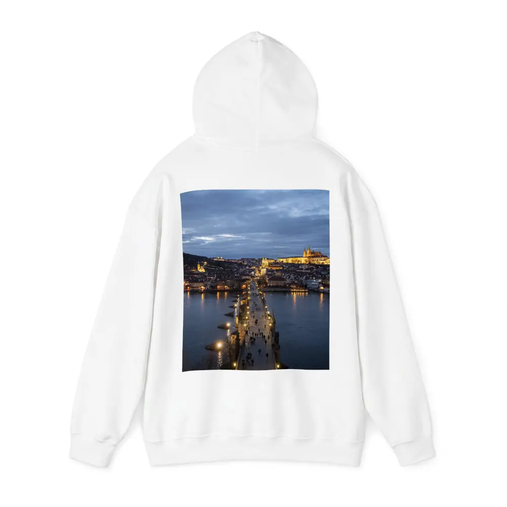Charles Bridge Prague Castle Dusk River View – Hoodies