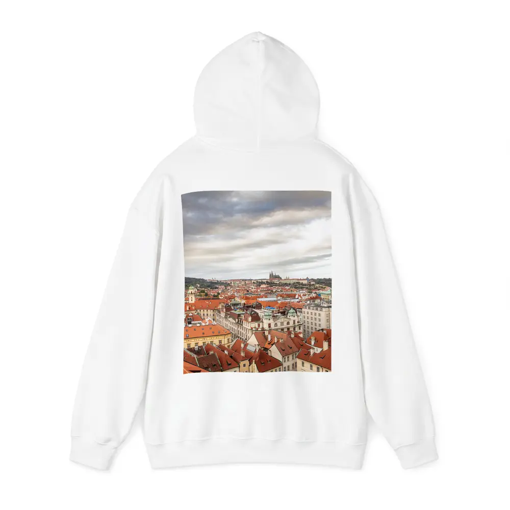Prague Old Town Red Rooftops Skyline View – Hoodies