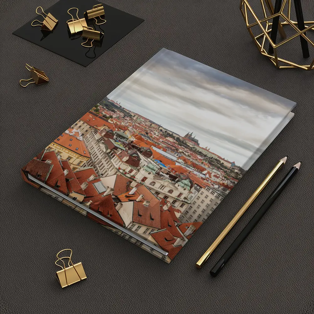 Prague Old Town Red Rooftops Skyline View – Notebooks