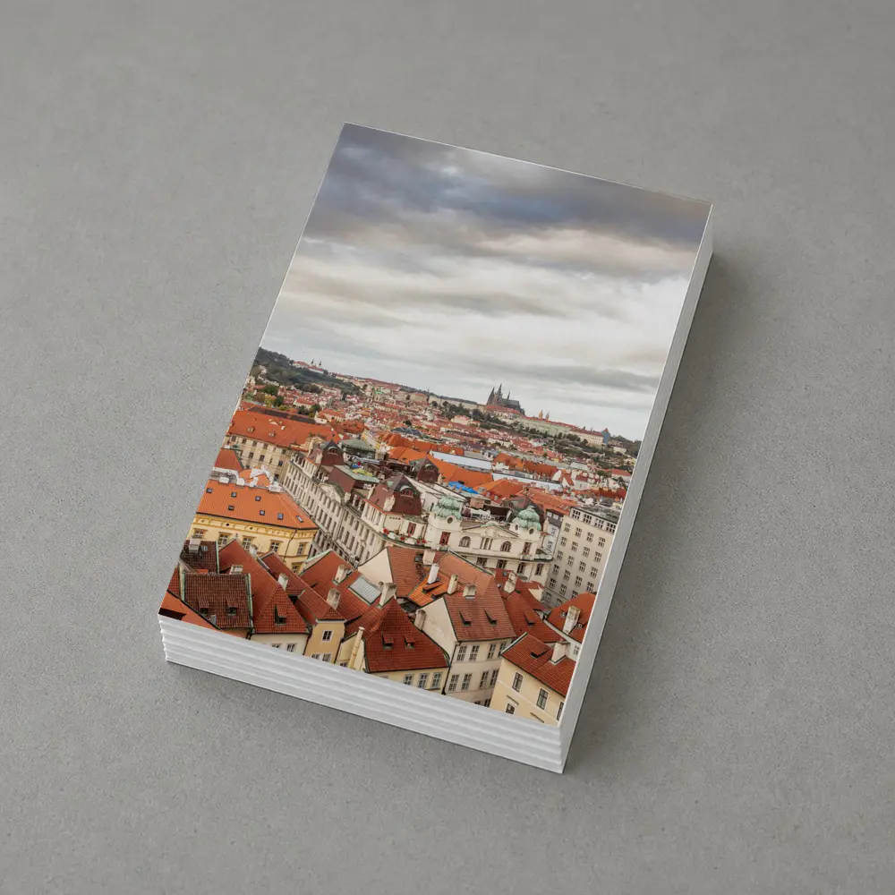 Prague Old Town Red Rooftops Skyline View – Postcards