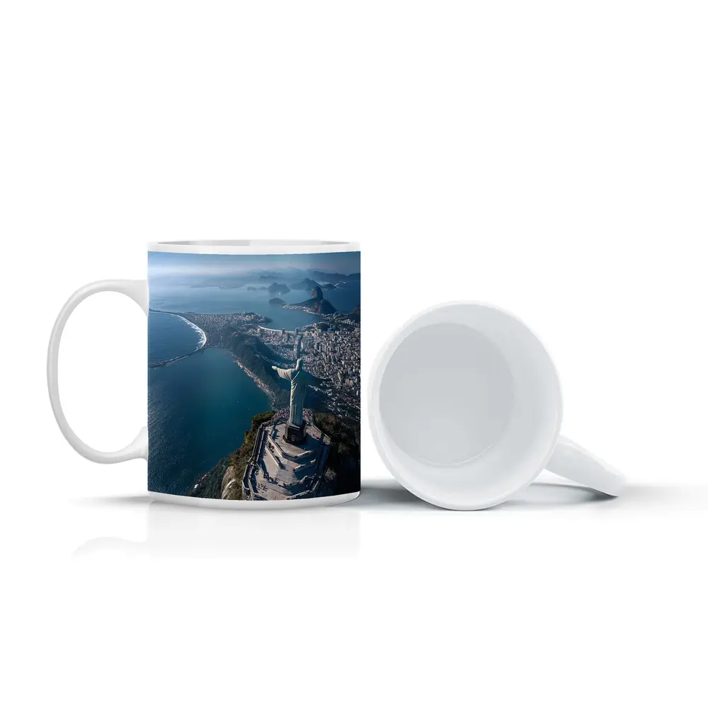 Christ the Redeemer Rio de Janeiro Aerial View – Mugs