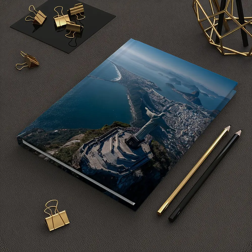 Christ the Redeemer Rio de Janeiro Aerial View – Notebooks
