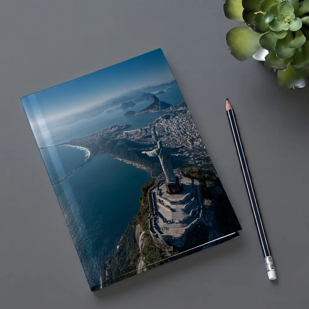 Christ the Redeemer Rio de Janeiro Aerial View – Notebooks