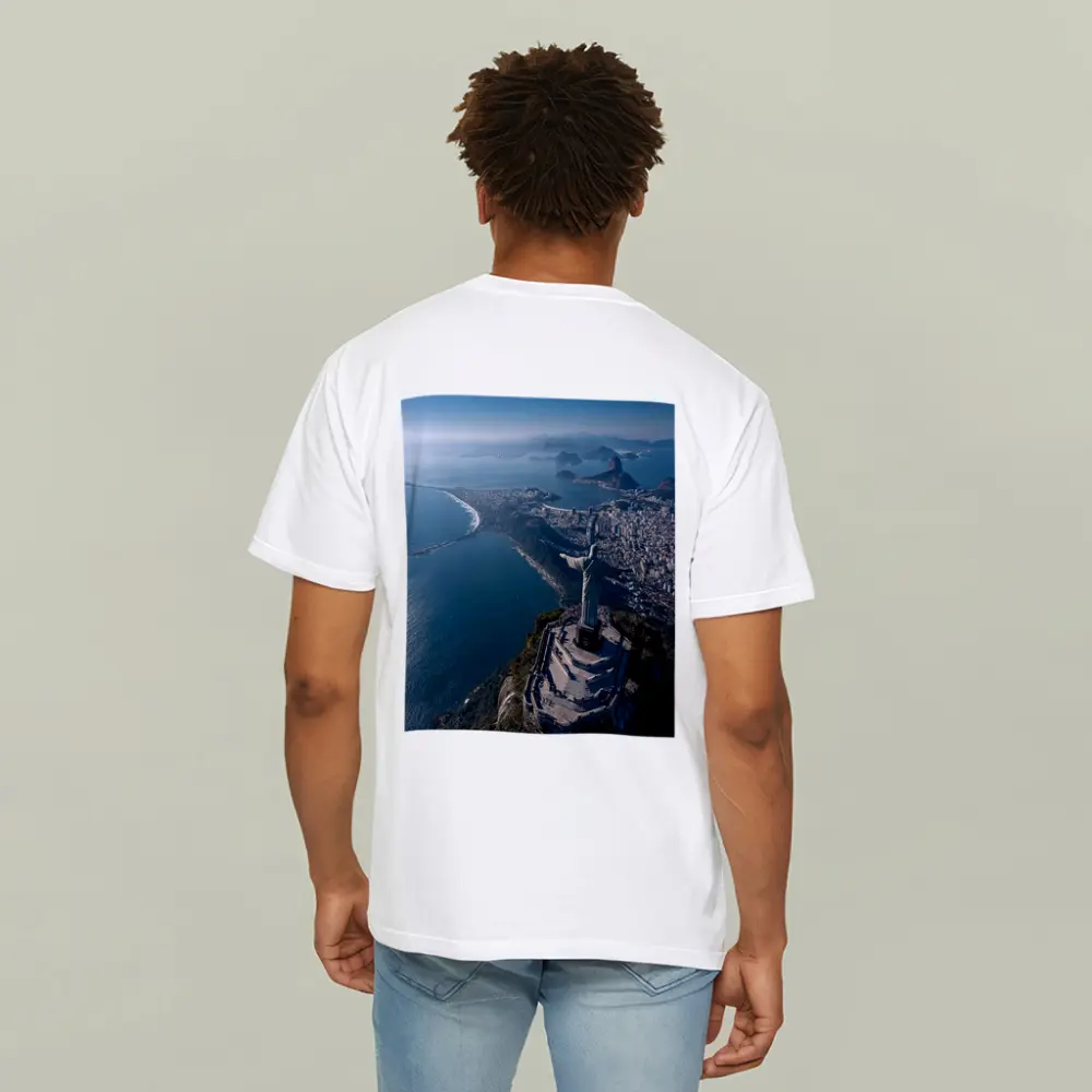 Christ the Redeemer Rio de Janeiro Aerial View – T-Shirts