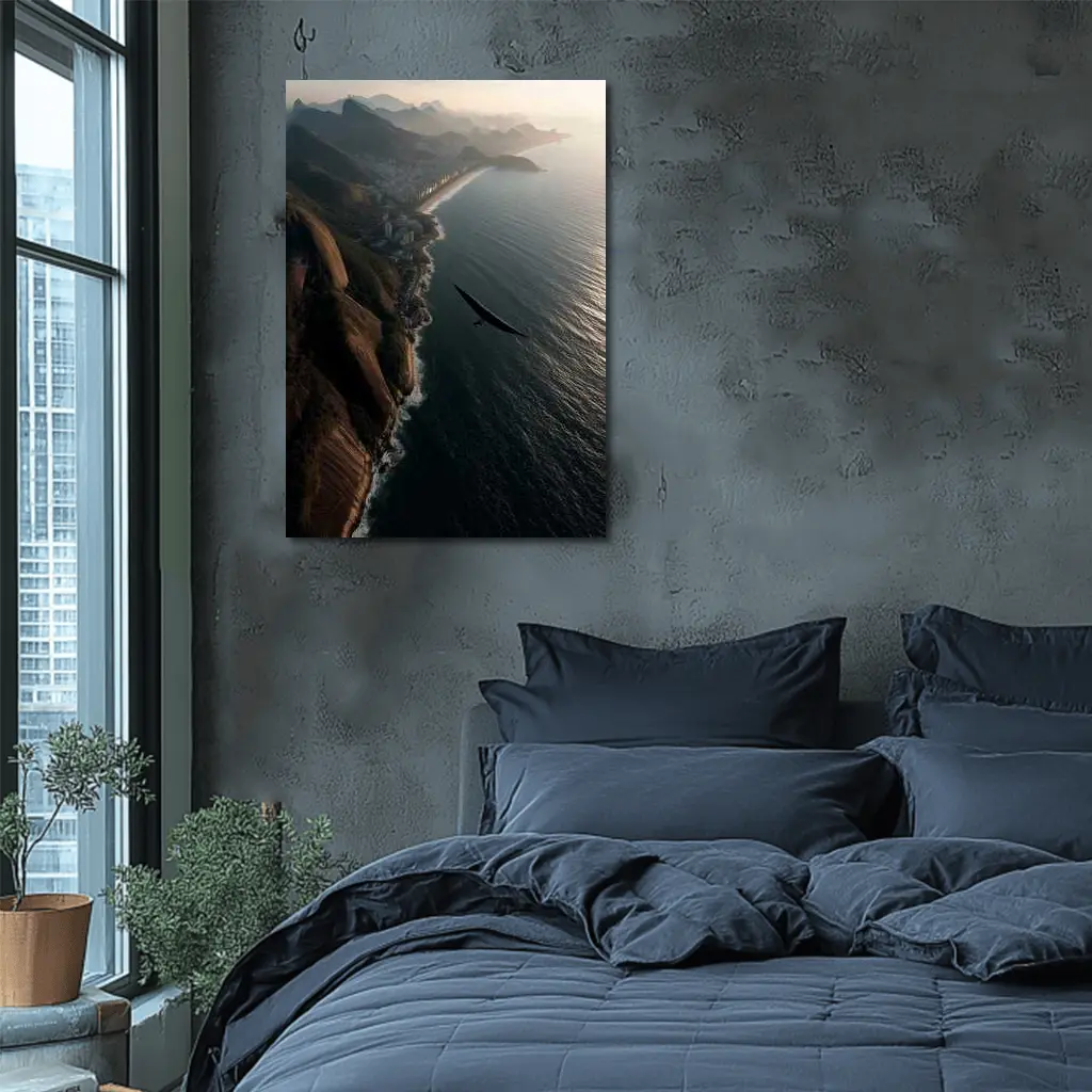 Eagle Soaring Over Rio De Janeiro Coast – Wall Art