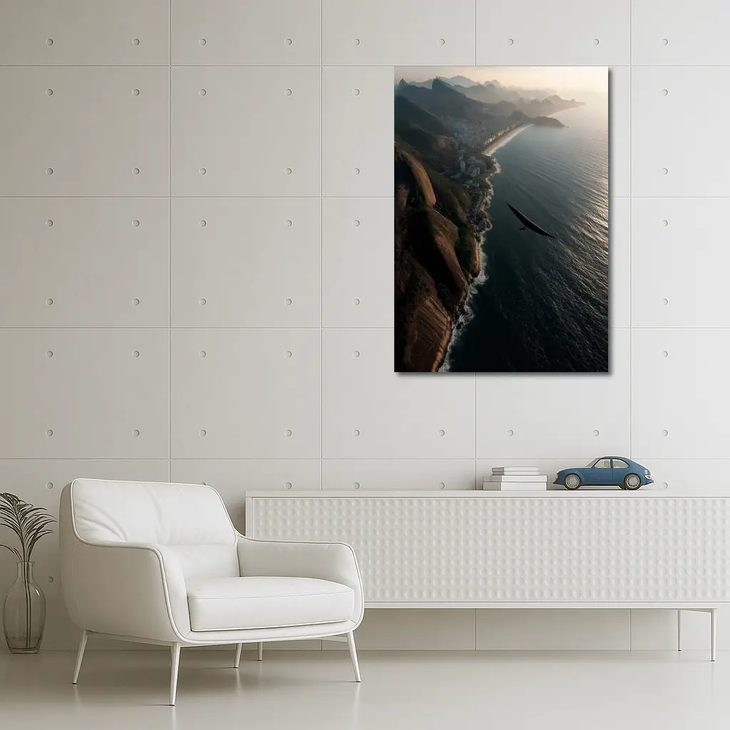 Eagle Soaring Over Rio De Janeiro Coast – Wall Art