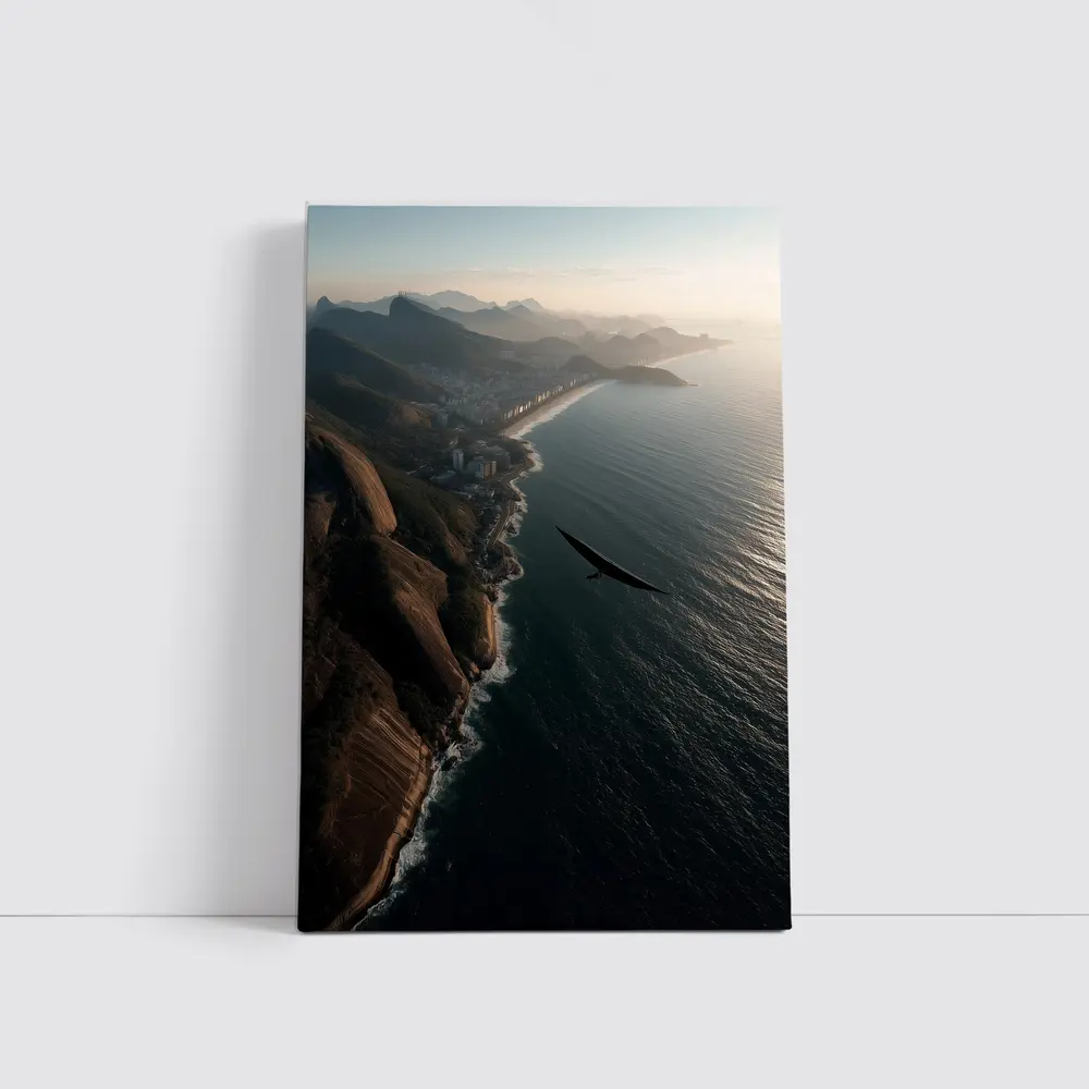 Eagle Soaring Over Rio De Janeiro Coast – Wall Art
