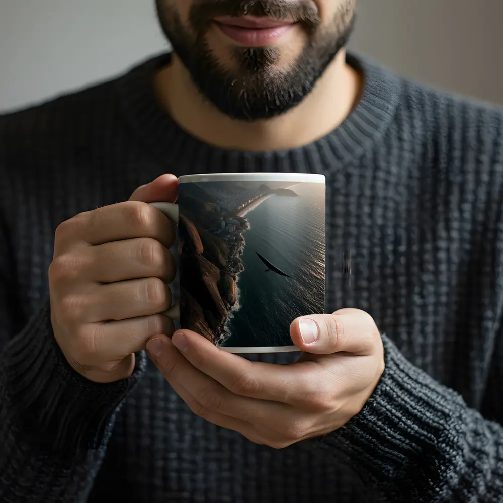 Eagle Soaring Over Rio De Janeiro Coast – Mugs