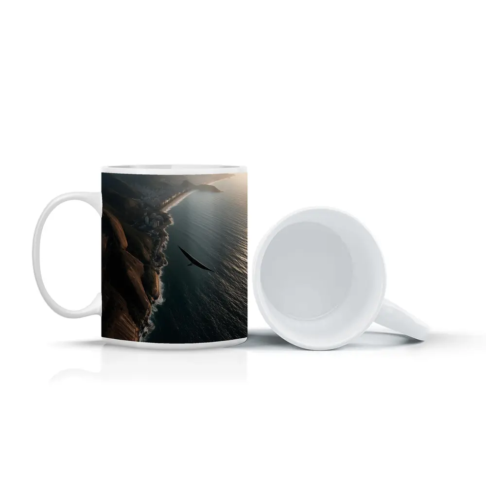 Eagle Soaring Over Rio De Janeiro Coast – Mugs
