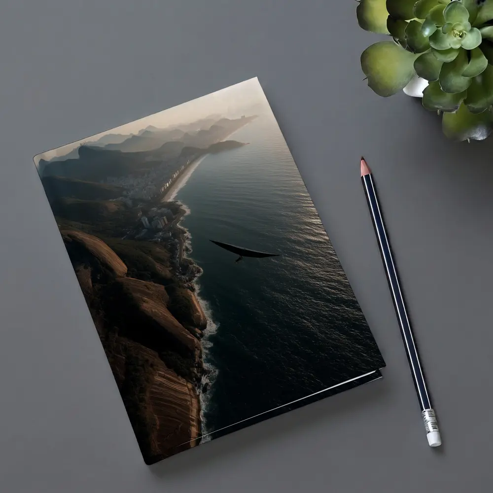 Eagle Soaring Over Rio De Janeiro Coast – Notebooks