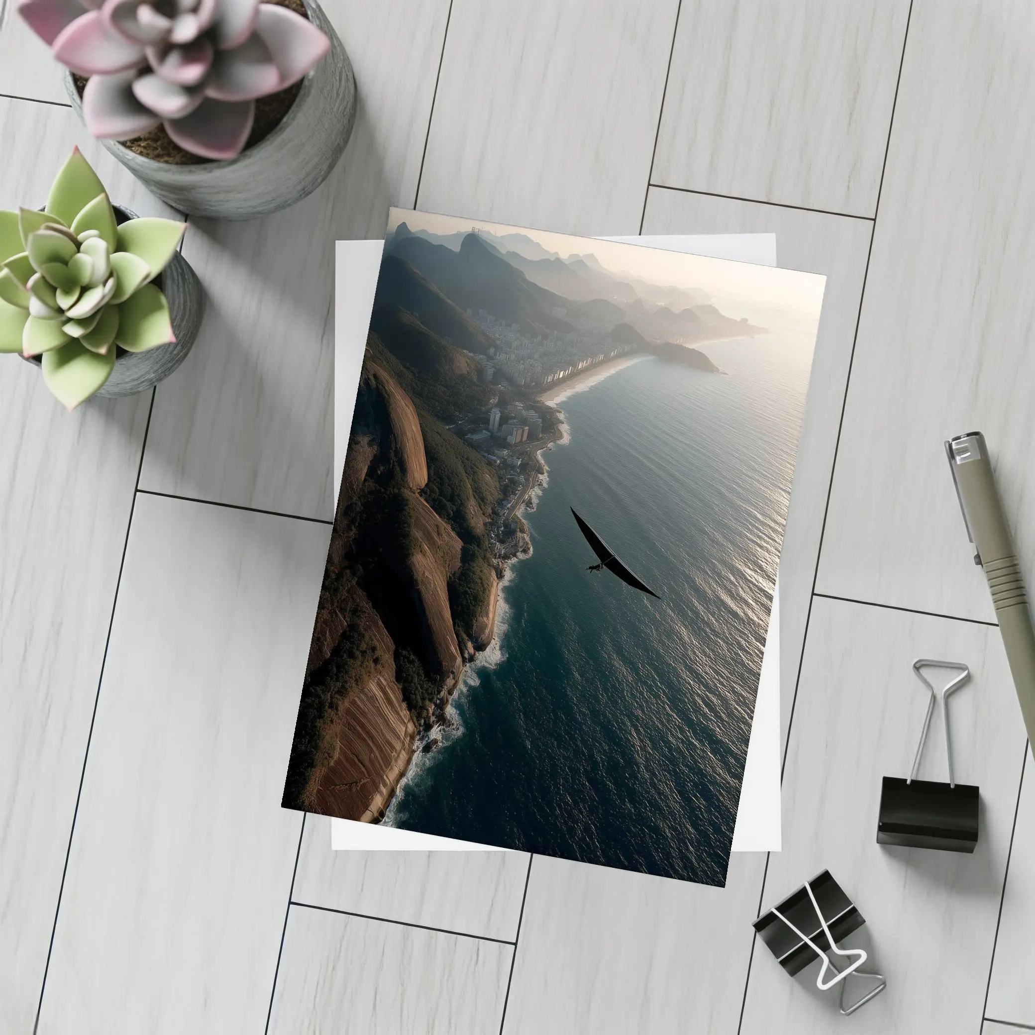 Eagle Soaring Over Rio De Janeiro Coast – Postcards
