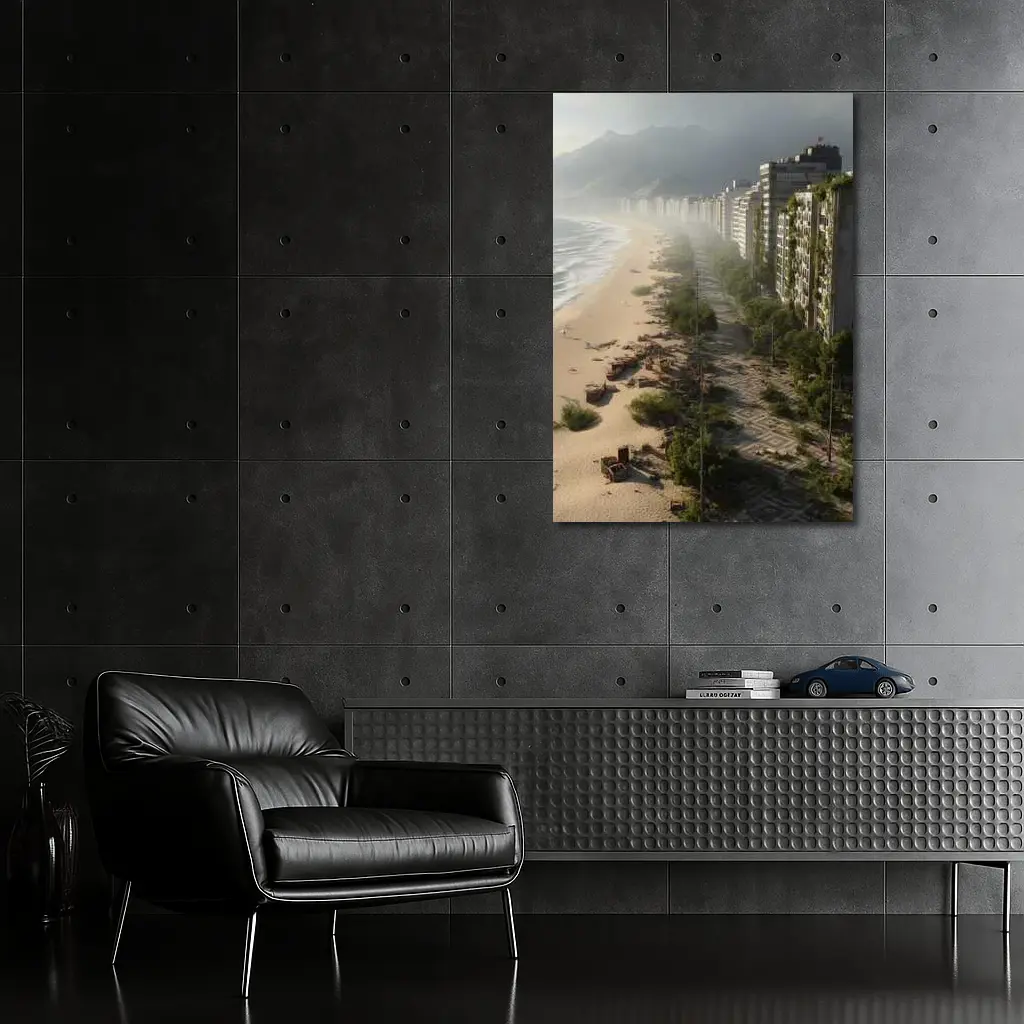 Abandoned Copacabana Beach Overgrown City Ruins – Wall Art