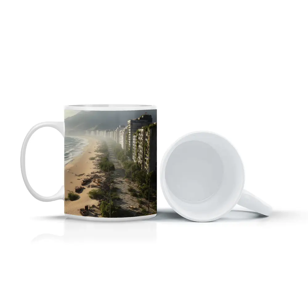 Abandoned Copacabana Beach Overgrown City Ruins – Mugs