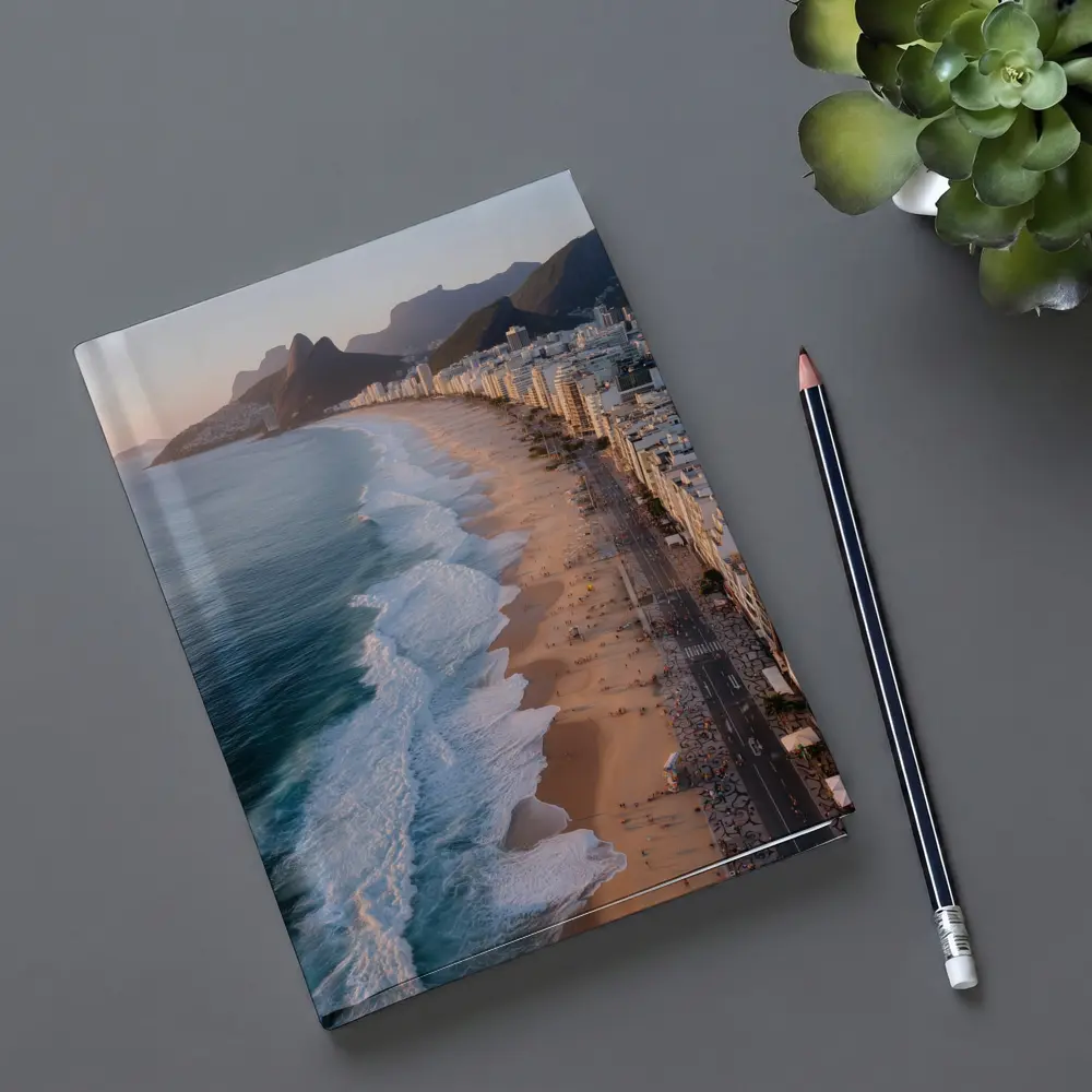 Copacabana Beach Rio De Janeiro Aerial View – Notebooks