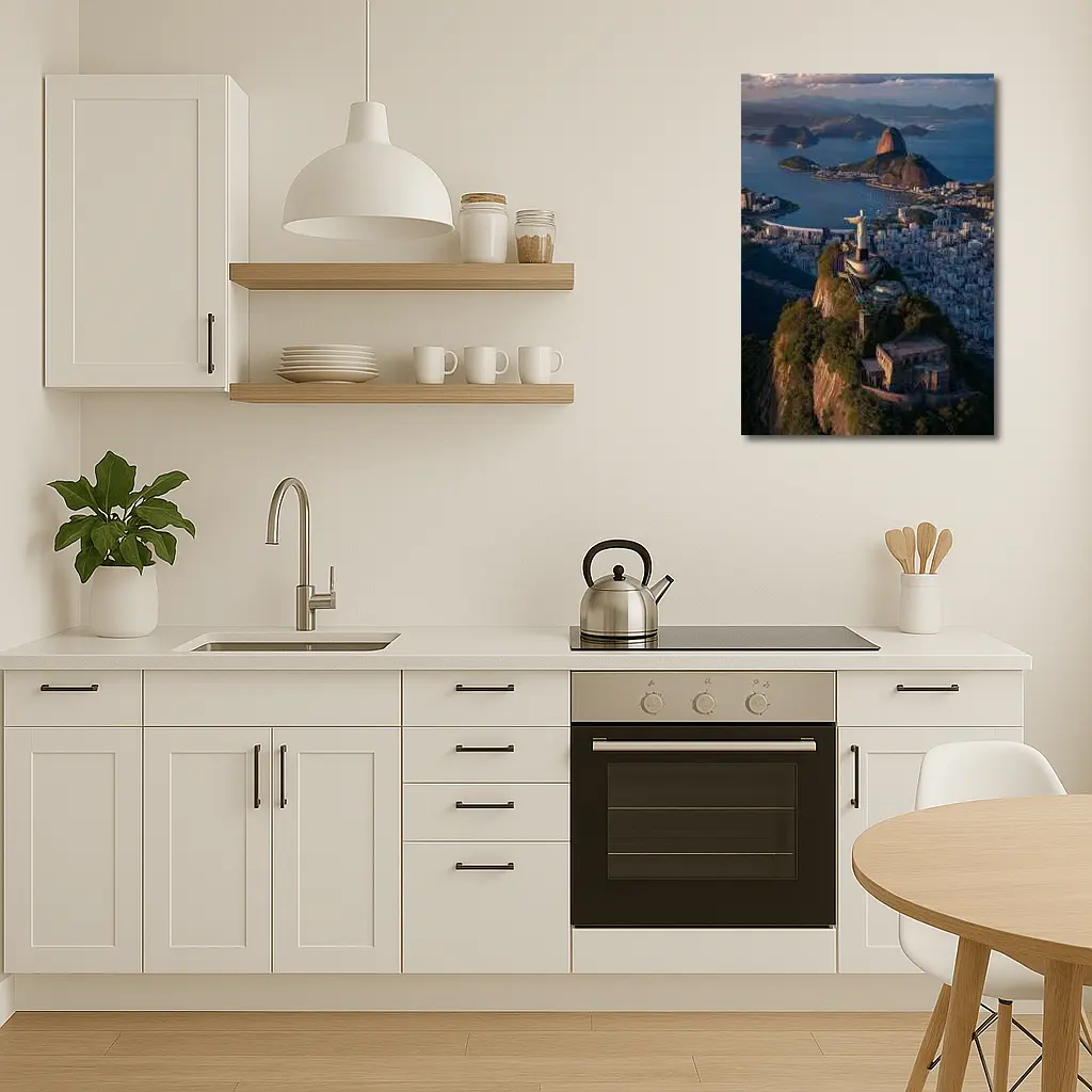 Christ the Redeemer Rio de Janeiro Aerial View – Wall Art