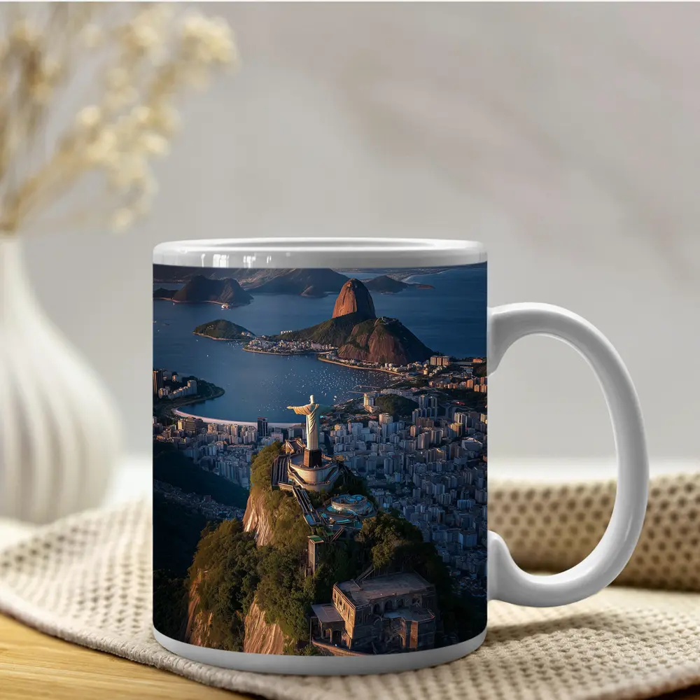 Christ the Redeemer Rio de Janeiro Aerial View – Mugs