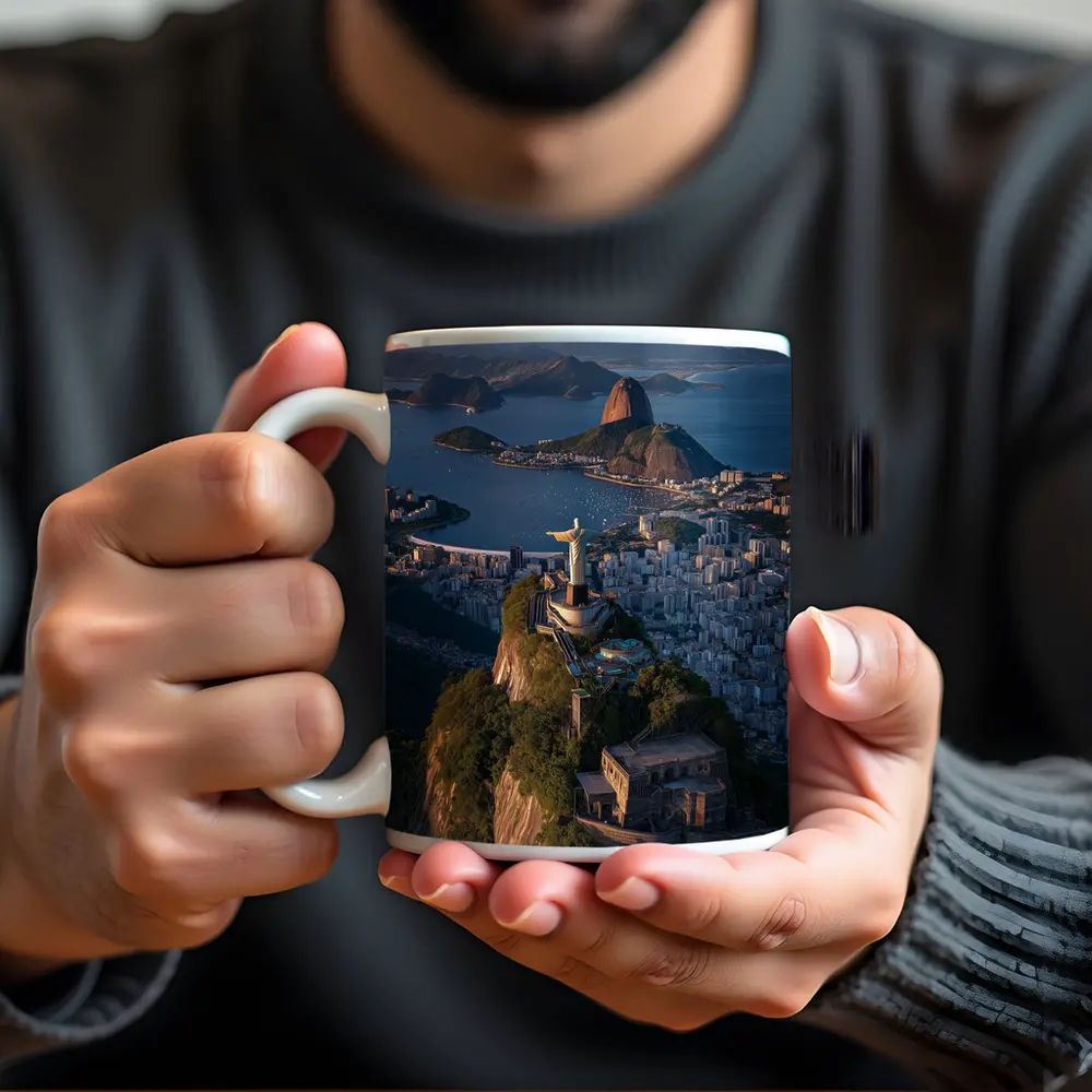 Christ the Redeemer Rio de Janeiro Aerial View – Mugs
