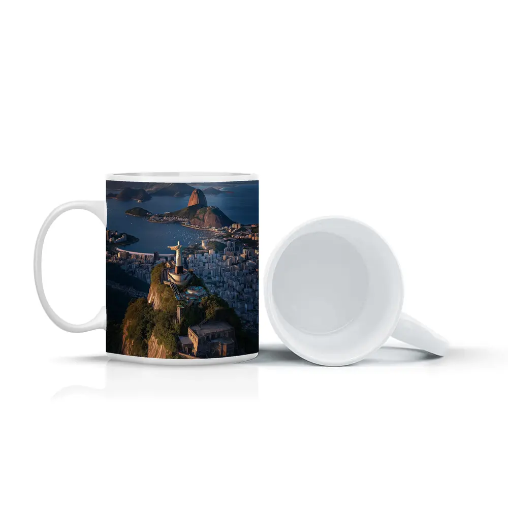 Christ the Redeemer Rio de Janeiro Aerial View – Mugs
