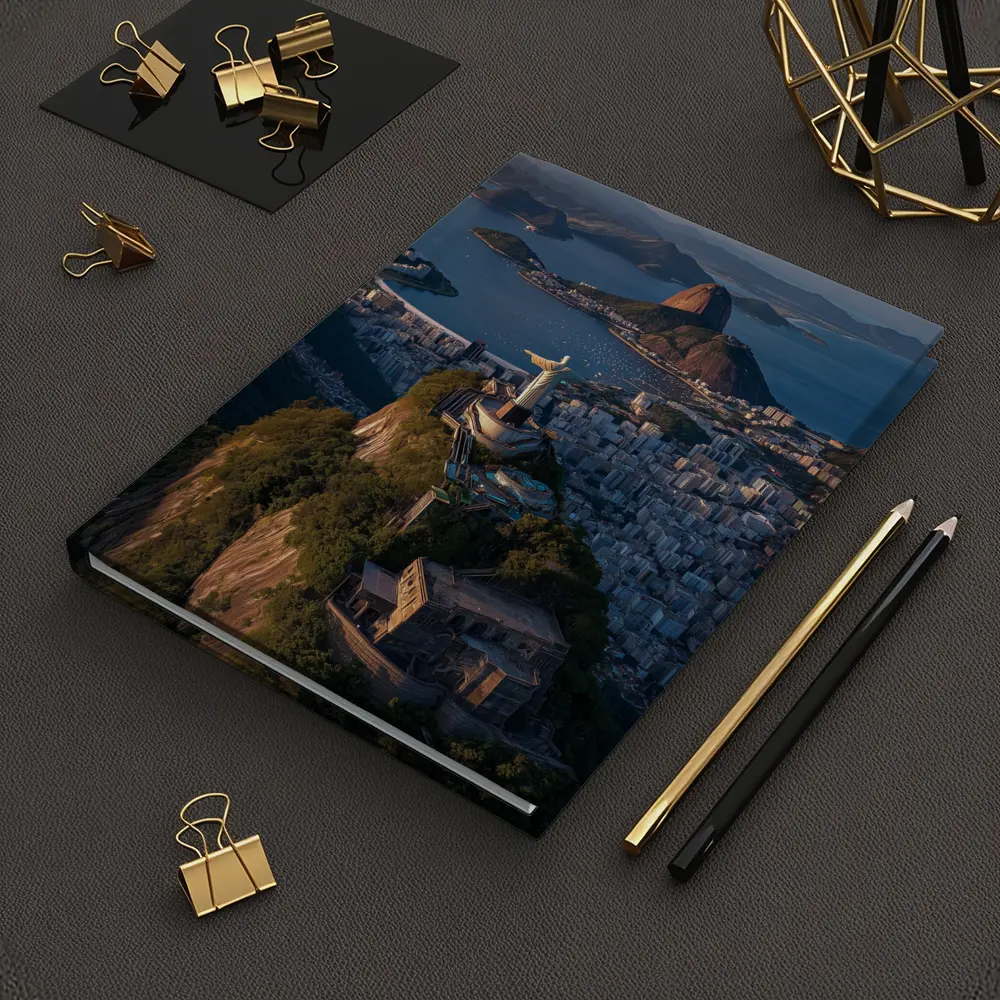 Christ the Redeemer Rio de Janeiro Aerial View – Notebooks