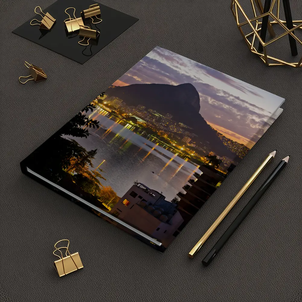 Rio de Janeiro Lagoon Sunset Mountain City – Notebooks