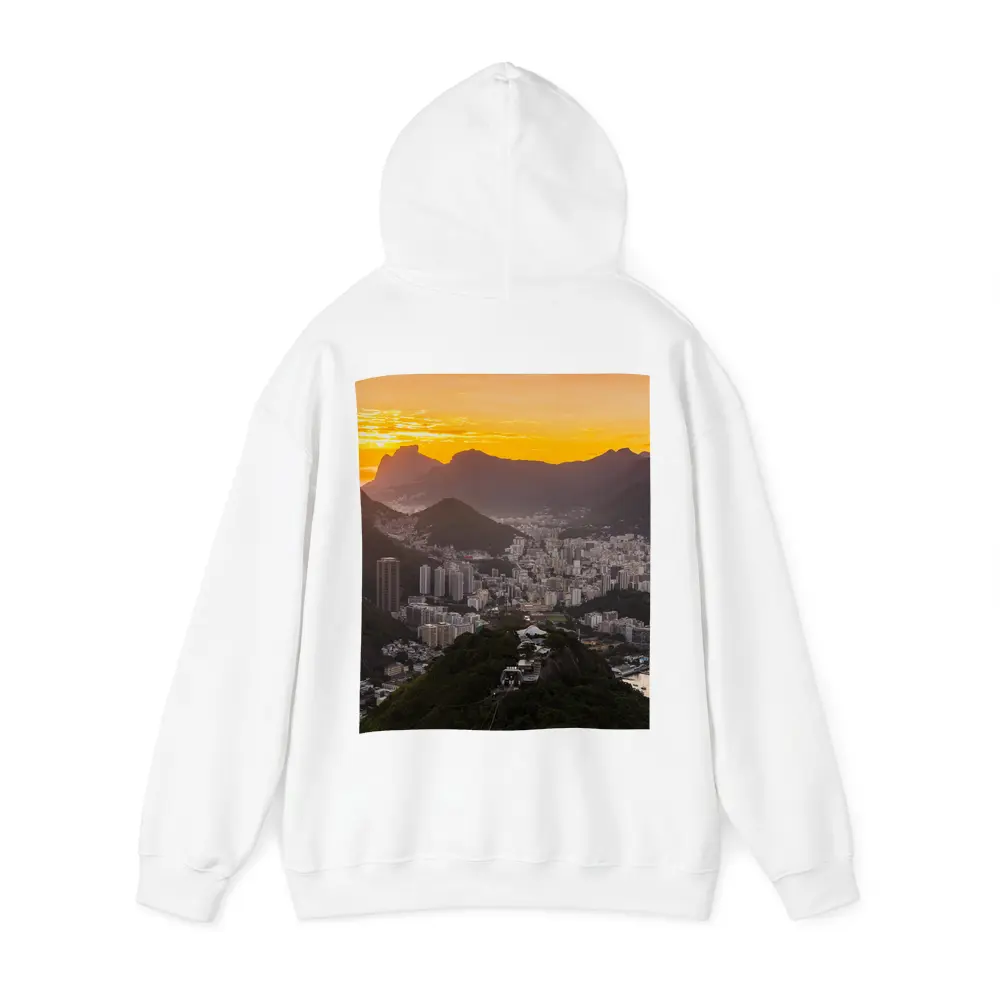 Rio de Janeiro Sunset Golden Sky Cityscape – Hoodies