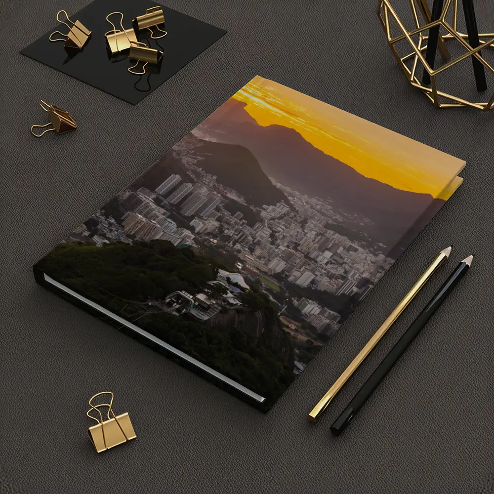 Rio de Janeiro Sunset Golden Sky Cityscape – Notebooks