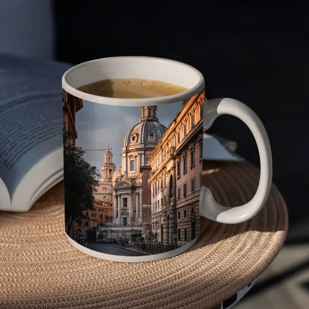 Rome Street Church Dome Moody Sky – Mugs