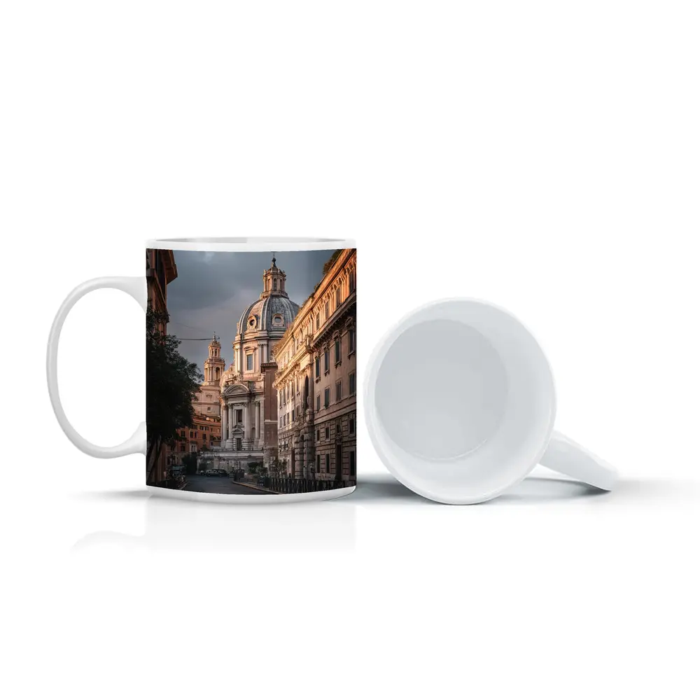 Rome Street Church Dome Moody Sky – Mugs
