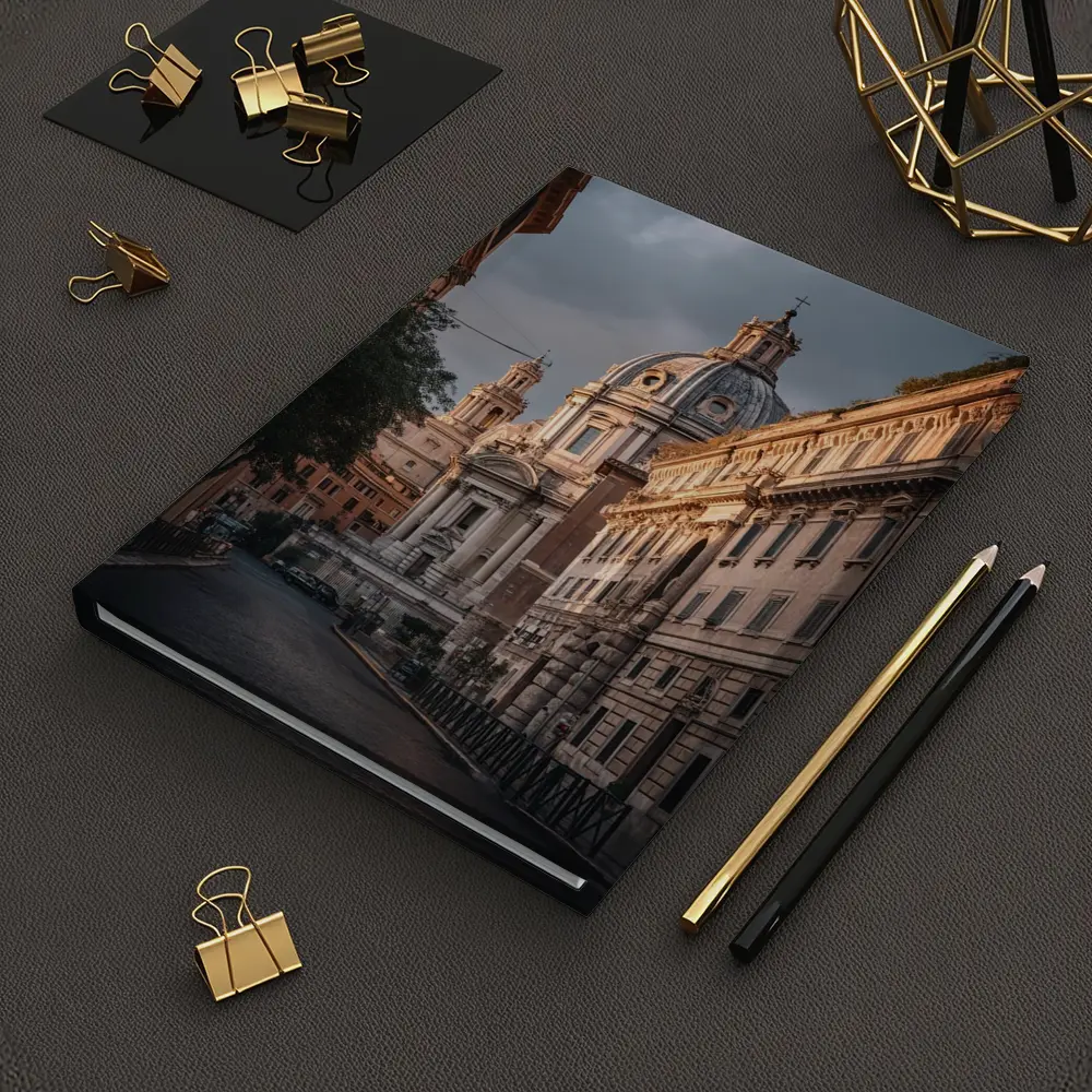 Rome Street Church Dome Moody Sky – Notebooks