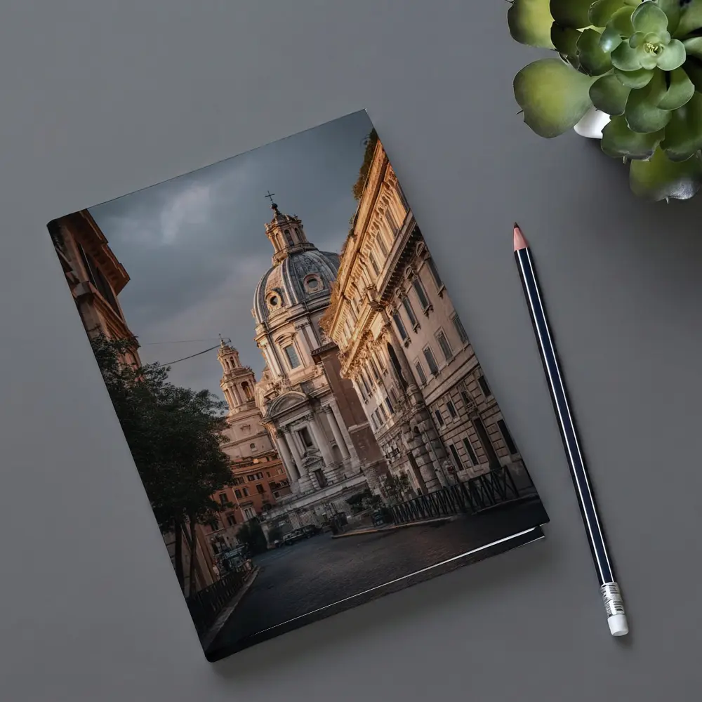 Rome Street Church Dome Moody Sky – Notebooks