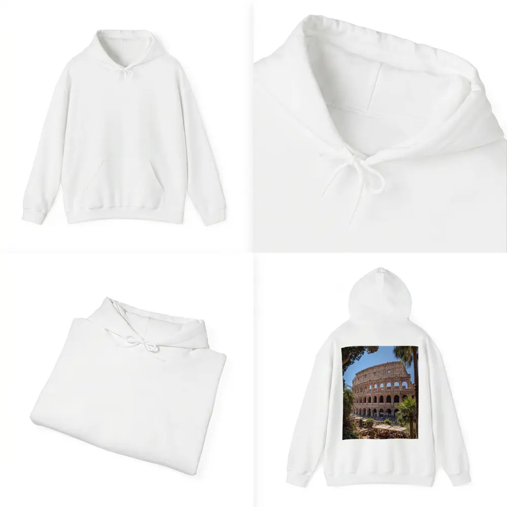 Rome Colosseum Ancient Landmark Sunny Day – Hoodies