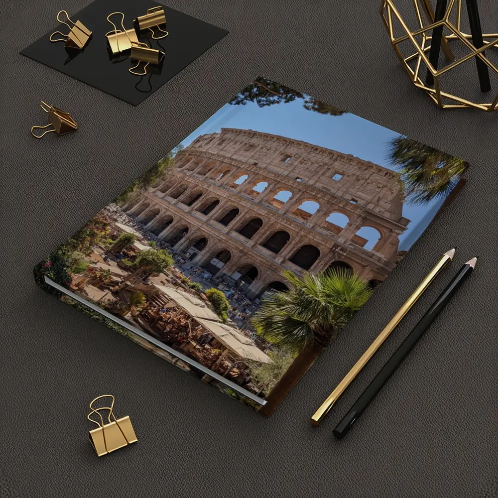 Rome Colosseum Ancient Landmark Sunny Day – Notebooks