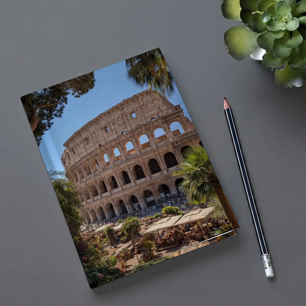 Rome Colosseum Ancient Landmark Sunny Day – Notebooks