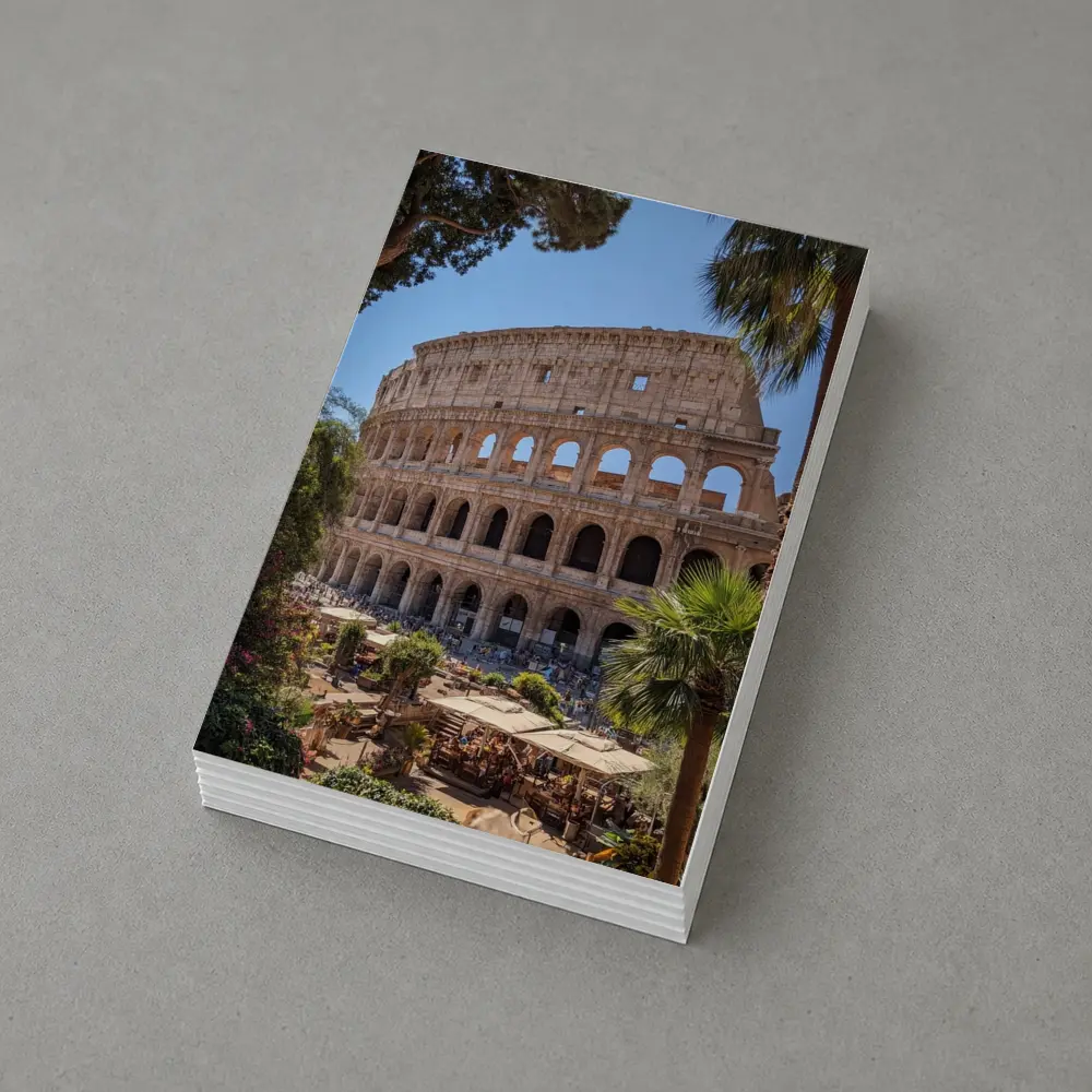 Rome Colosseum Ancient Landmark Sunny Day – Postcards