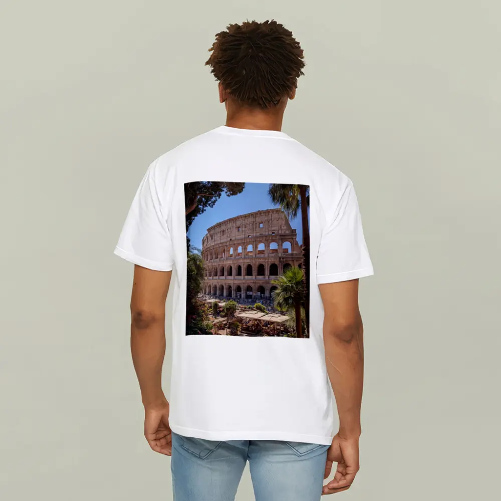 Rome Colosseum Ancient Landmark Sunny Day – T-Shirts