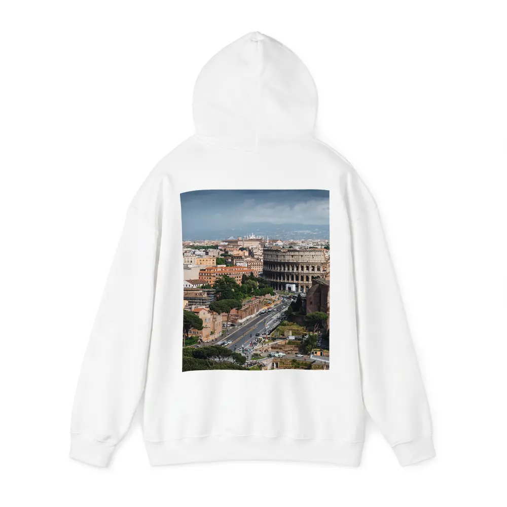 Colosseum Rome Italy Aerial City View – Hoodies