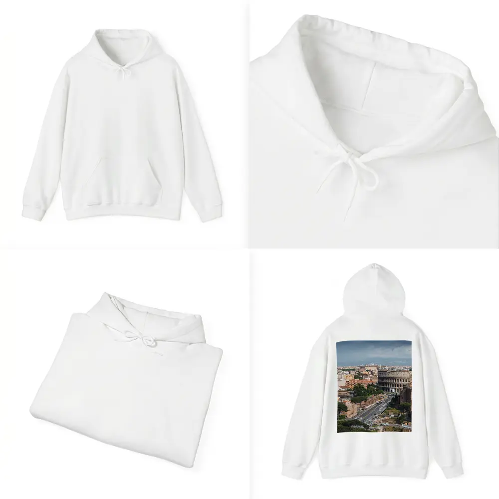 Colosseum Rome Italy Aerial City View – Hoodies