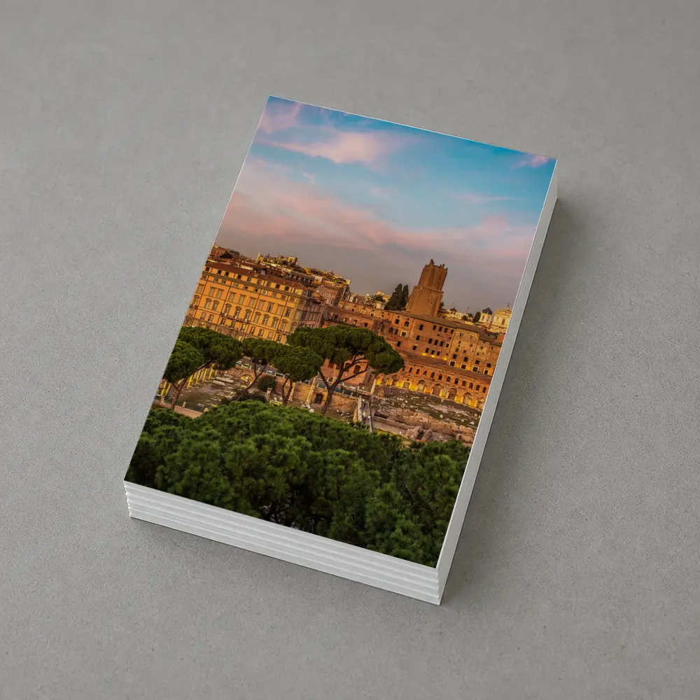 Rome Italy Skyline at Golden Sunset – Postcards