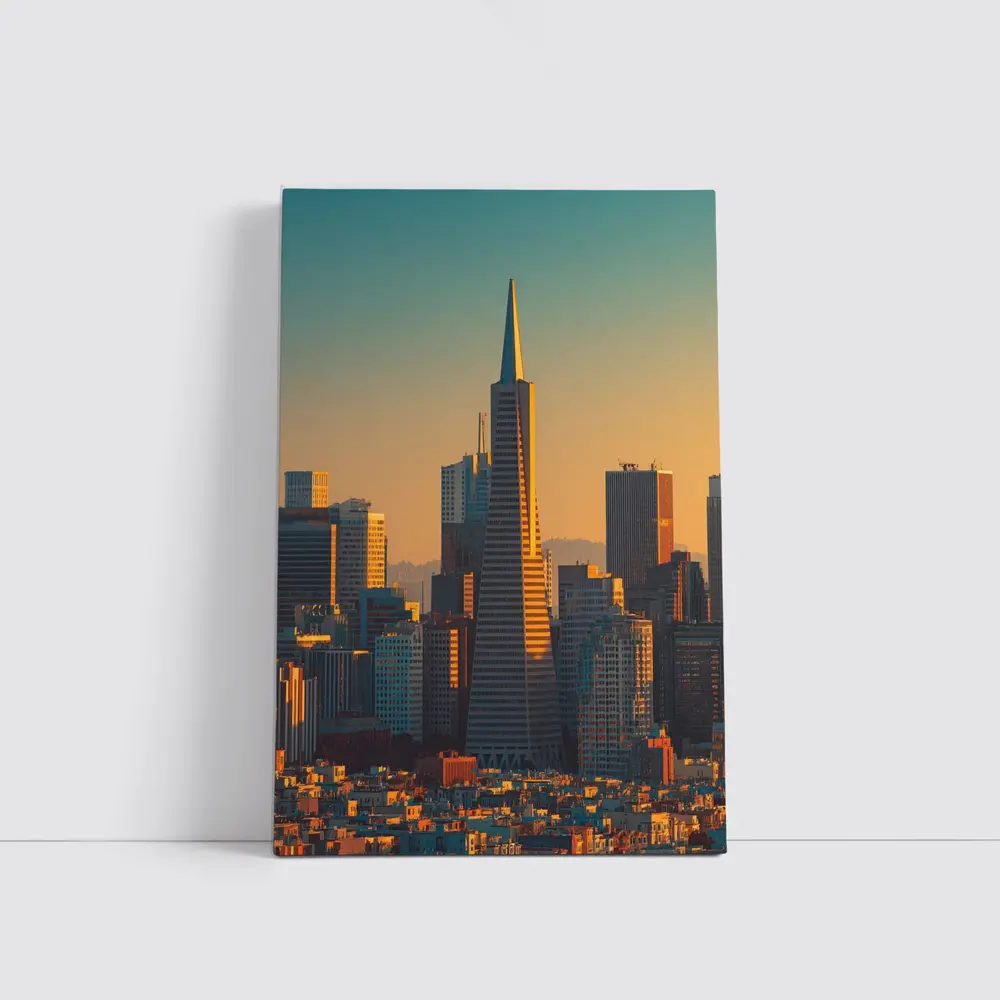 Transamerica Pyramid San Francisco Golden Skyline – Wall Art