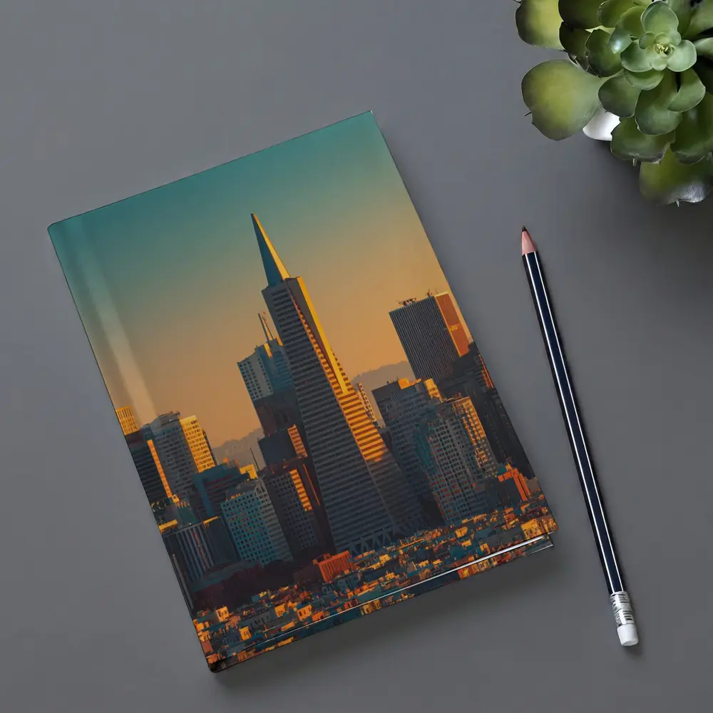 Transamerica Pyramid San Francisco Golden Skyline – Notebooks