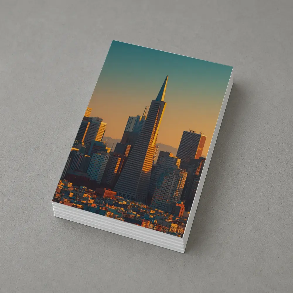 Transamerica Pyramid San Francisco Golden Skyline – Postcards