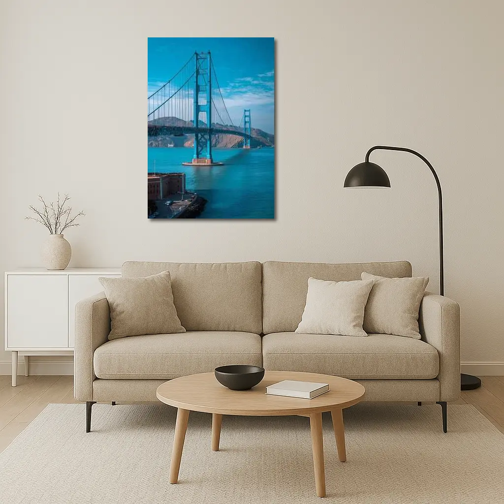 Golden Gate Bridge San Francisco Blue Sky – Wall Art