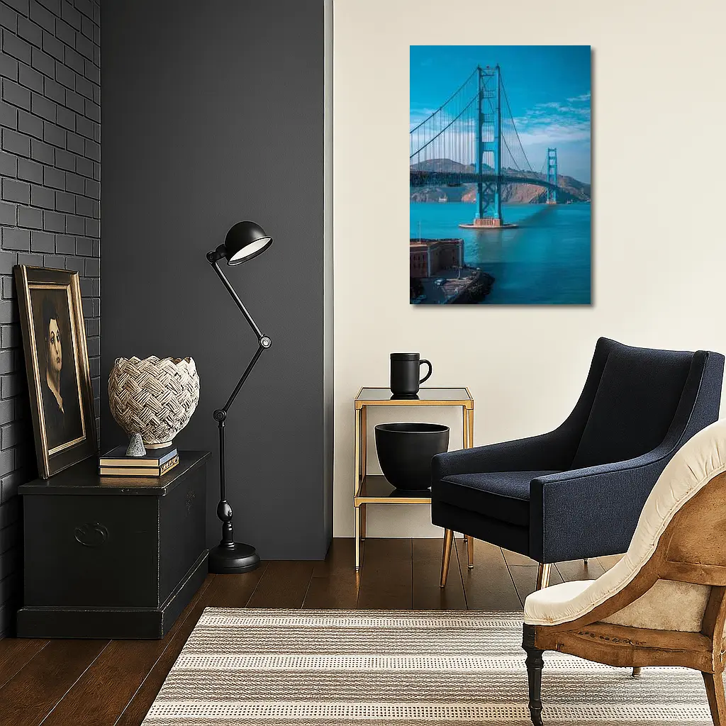 Golden Gate Bridge San Francisco Blue Sky – Wall Art