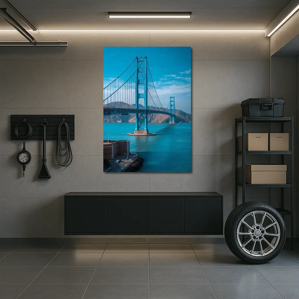 Golden Gate Bridge San Francisco Blue Sky – Wall Art